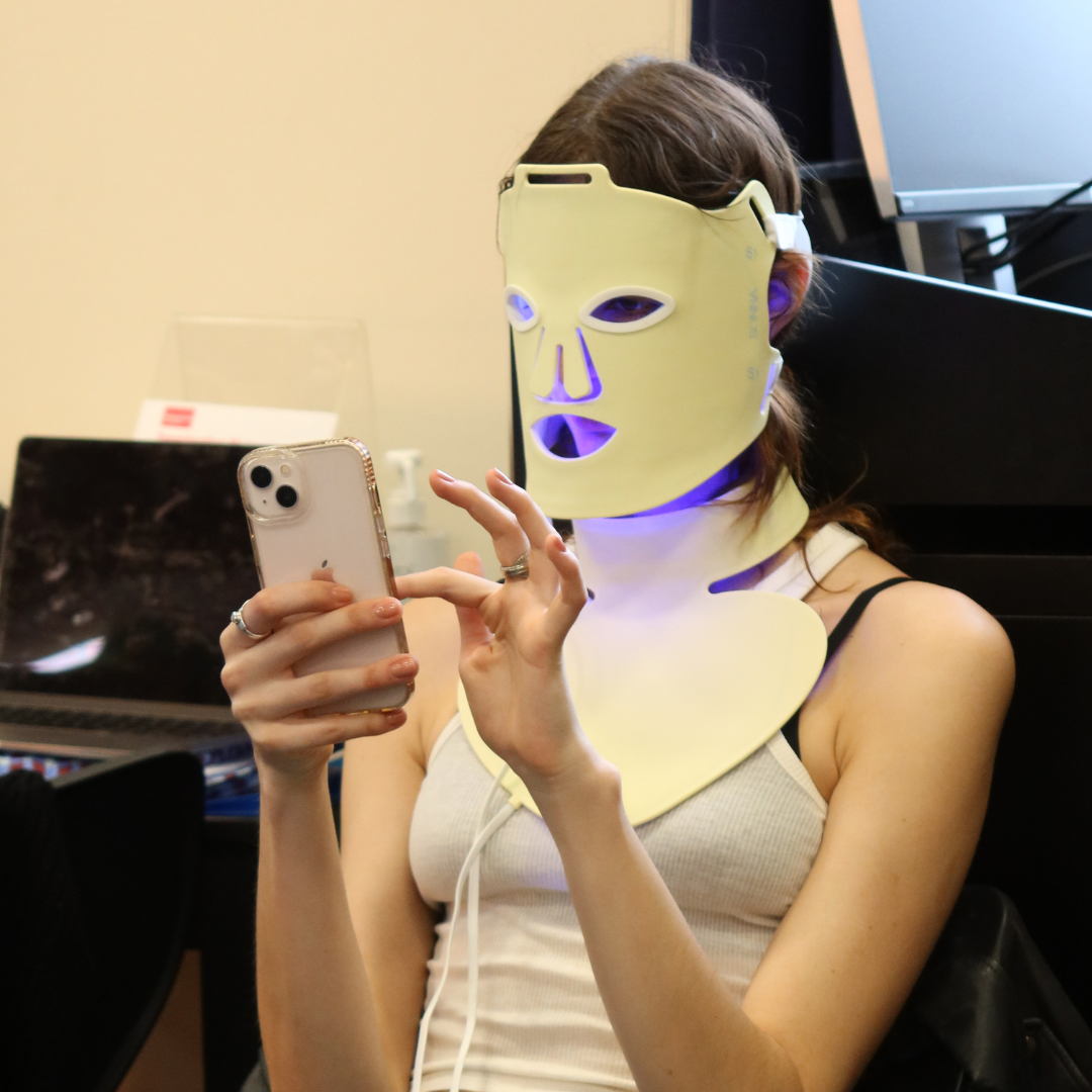 Sonna Brightening LED Mask and Décolletage Attachment + Skin Hydrating Serum Bundle